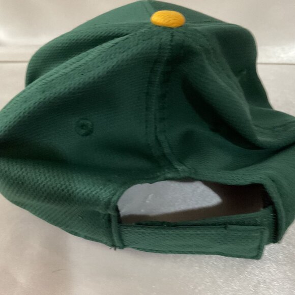 Youth Oakland As Green & Yellow Baseball Cap By OC Sports MLB Team Gear Adjustab - Picture 4 of 7